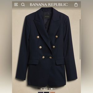 Banana republic captain jacket- navy